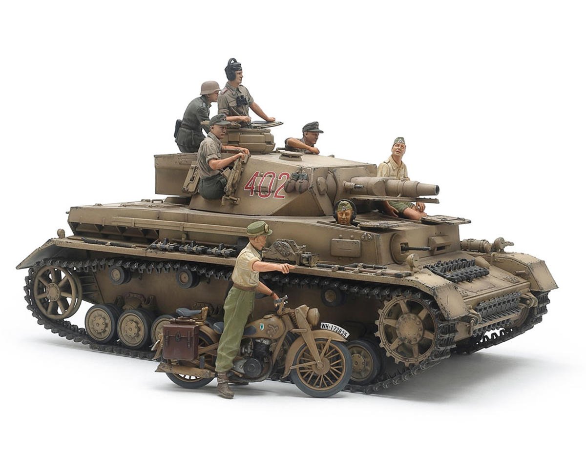 Tamiya 1/35 German Tank Panzerkampfwagen IV Ausf.F North Africa Model Kit (TAM25208)