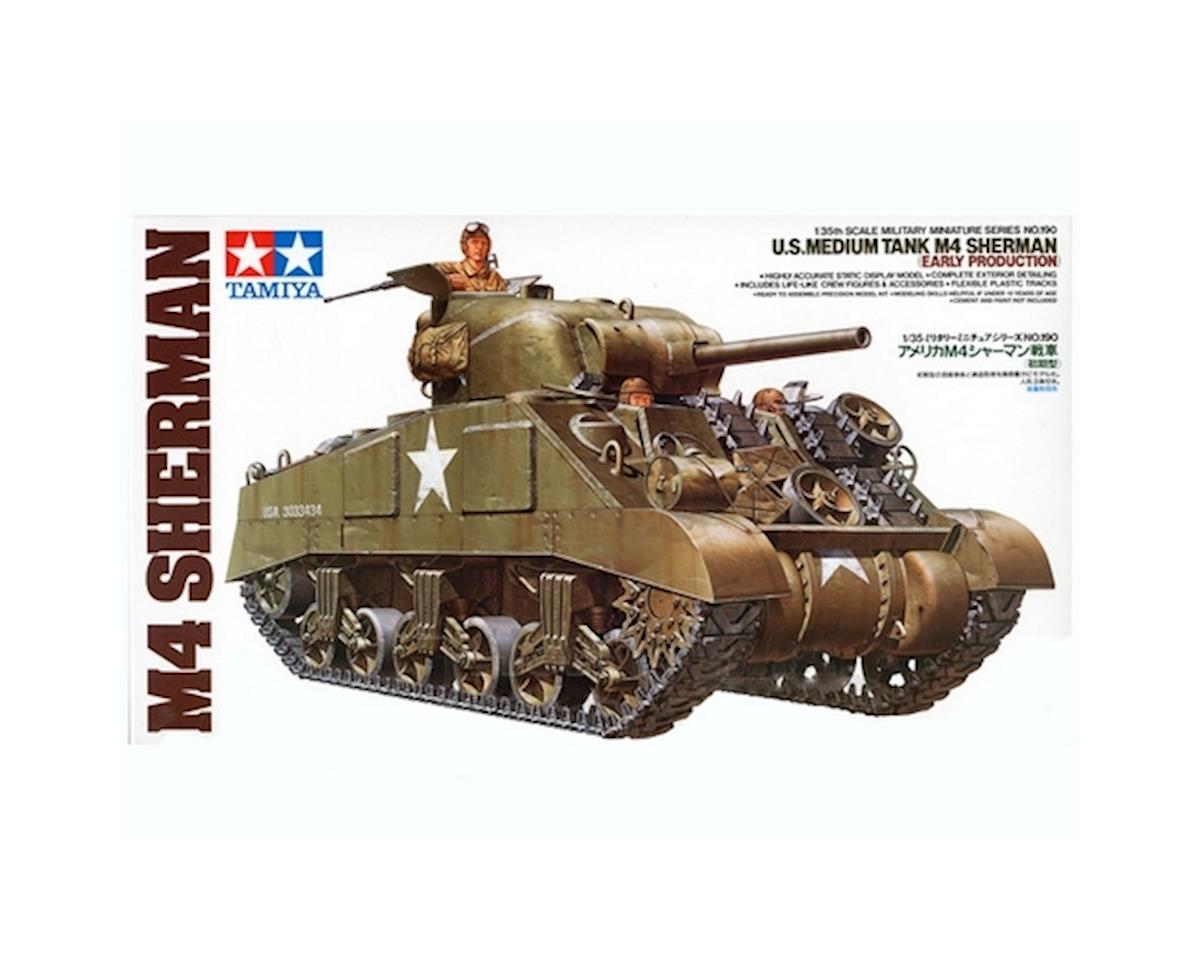 Tamiya 1/35 U.S. M4 Sherman Medium Tank Model Kit (TAM35190)