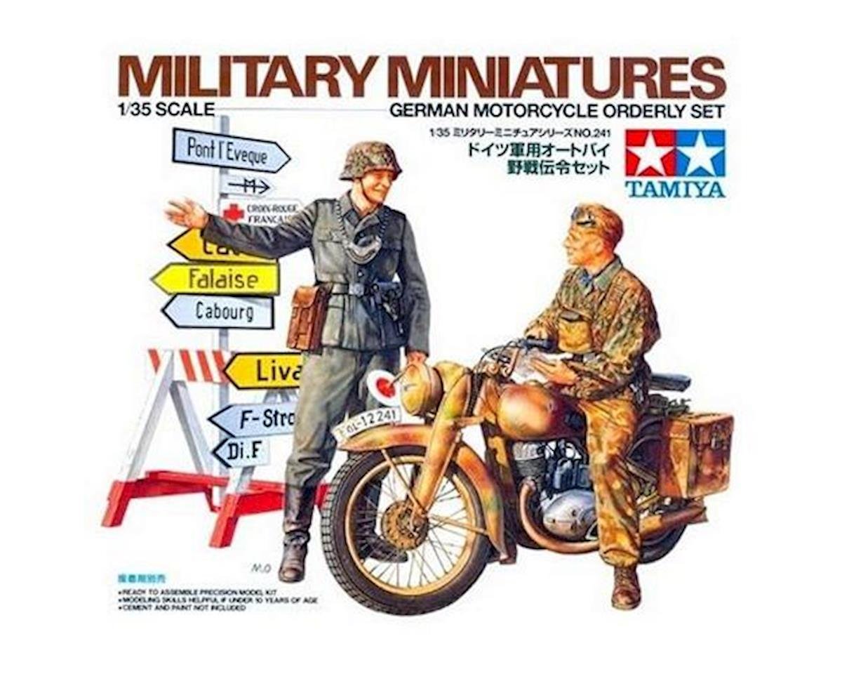 Tamiya 1/35 German Motorcycle Orderly Set Model Kit (TAM35241)