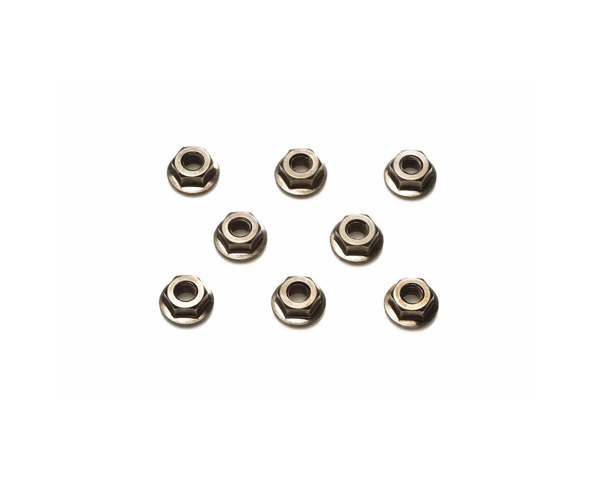Tamiya Serrated Wheel Nut (Black) (8) (4mm) (TAM42282)