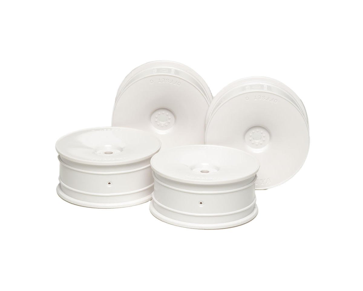Tamiya Wheels (4): White Dish, Offset O(LE) (TAM53475)