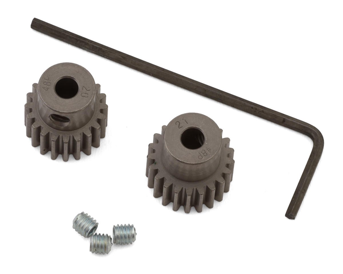 Tamiya 48P Metal Pinion Gears (3.17mm Bore) (20T/21T) (TAM53966)
