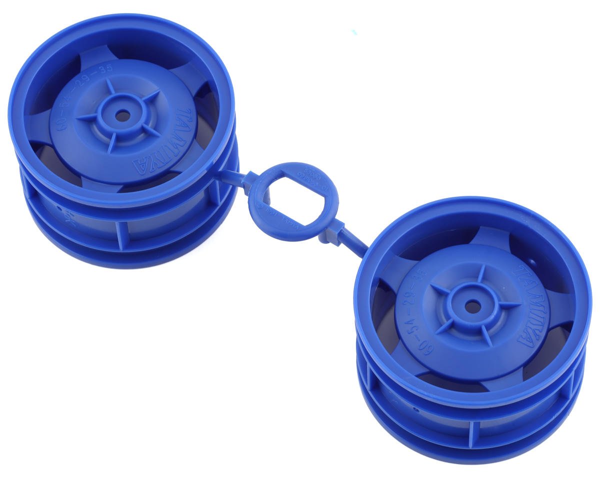 Tamiya Star Dish Rear 2WD Buggy Wheels (Blue) (2) (TAM54682)