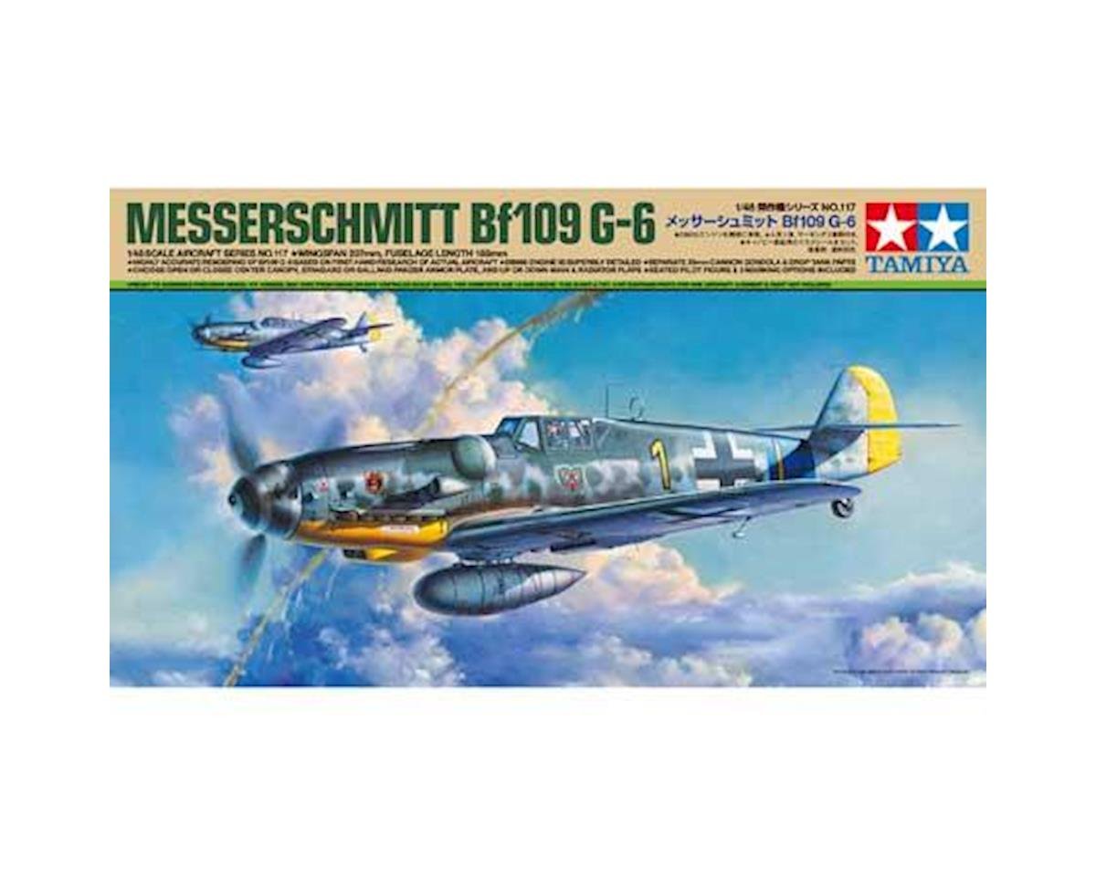 Tamiya 1/48 Messerschmitt Bf 109 G-6 Model Plane Kit (TAM61117)