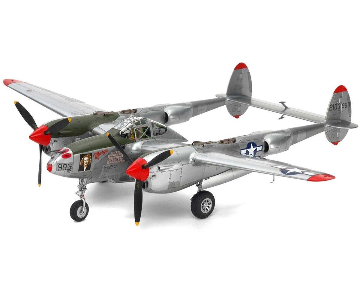 Tamiya Lockheed P-38 J Lightning 1/48 Model Airplane Kit (TAM61123)