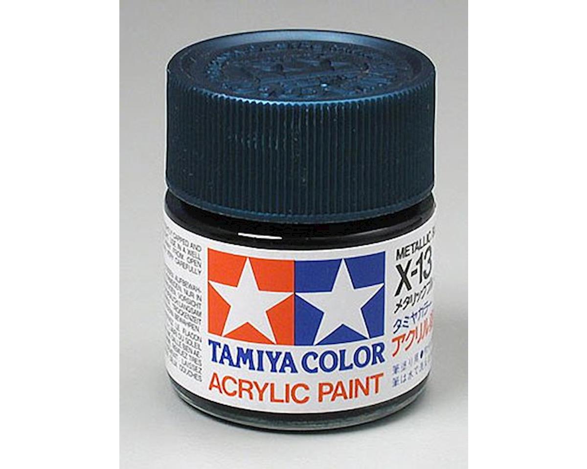 Tamiya X-13 Metallic Blue Acrylic Paint (23ml) (TAM81013)
