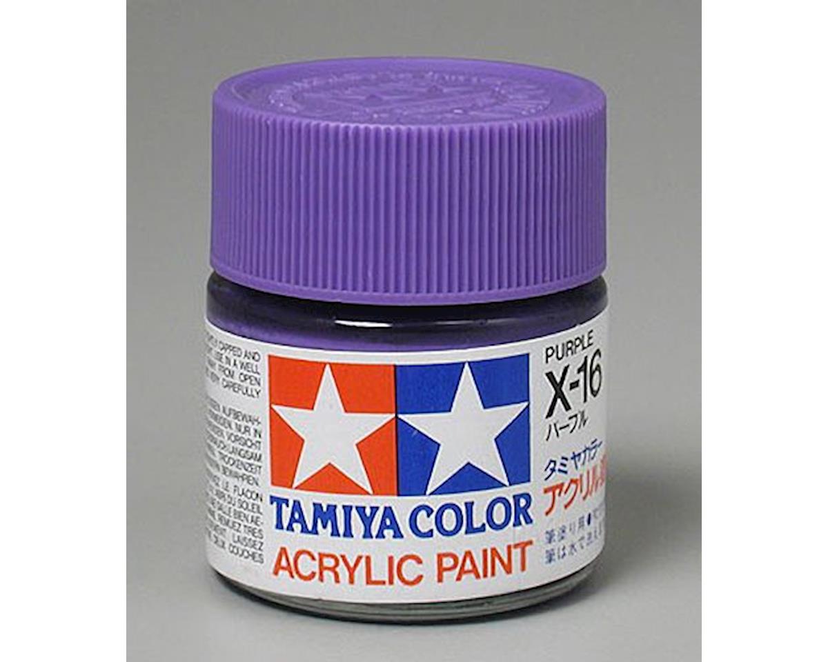 Tamiya X-16 Purple Gloss Finish Acrylic Paint (23ml) (TAM81016)