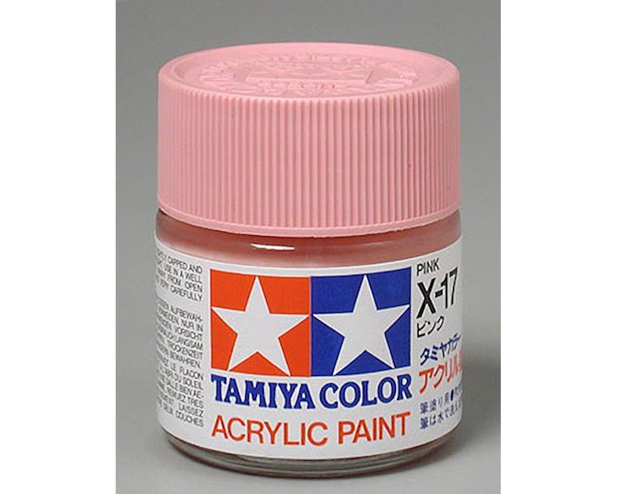 Tamiya X-17 Pink Gloss Finish Acrylic Paint (23ml) (TAM81017)