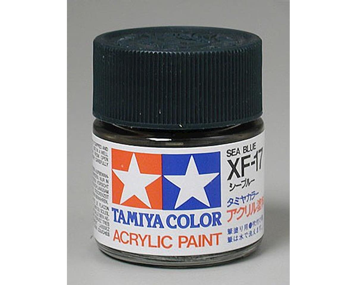 Tamiya XF-17 Flat Sea Blue Acrylic Paint (23ml) (TAM81317)
