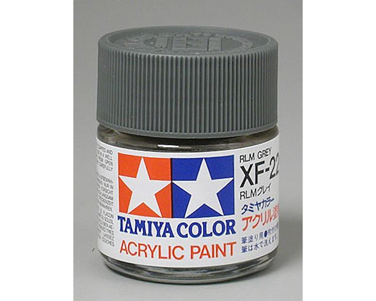 Tamiya XF-22 Flat RLM Grey Acrylic Paint (23ml) (TAM81322)