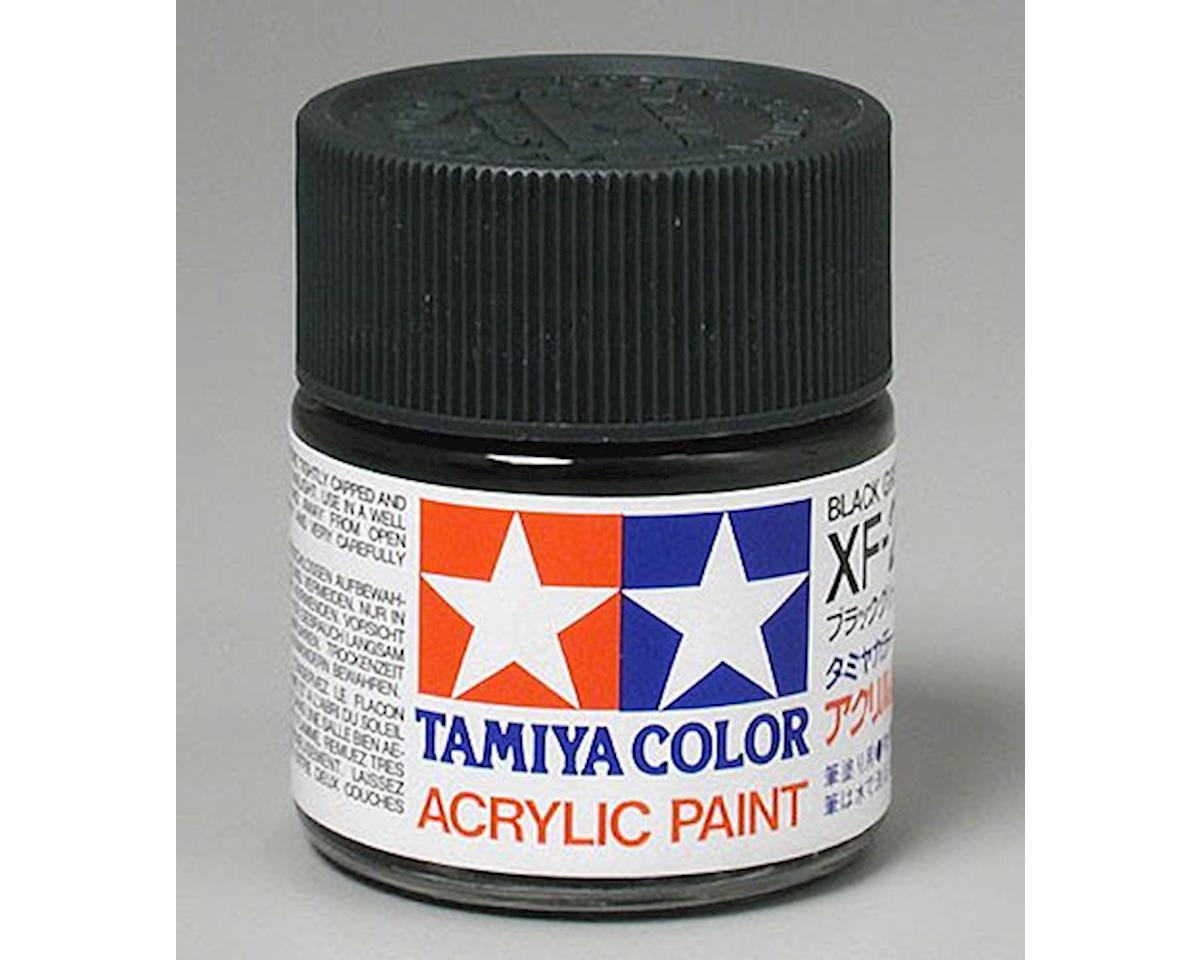 Tamiya XF-27 Flat Black Green Acrylic Paint (23ml) (TAM81327)
