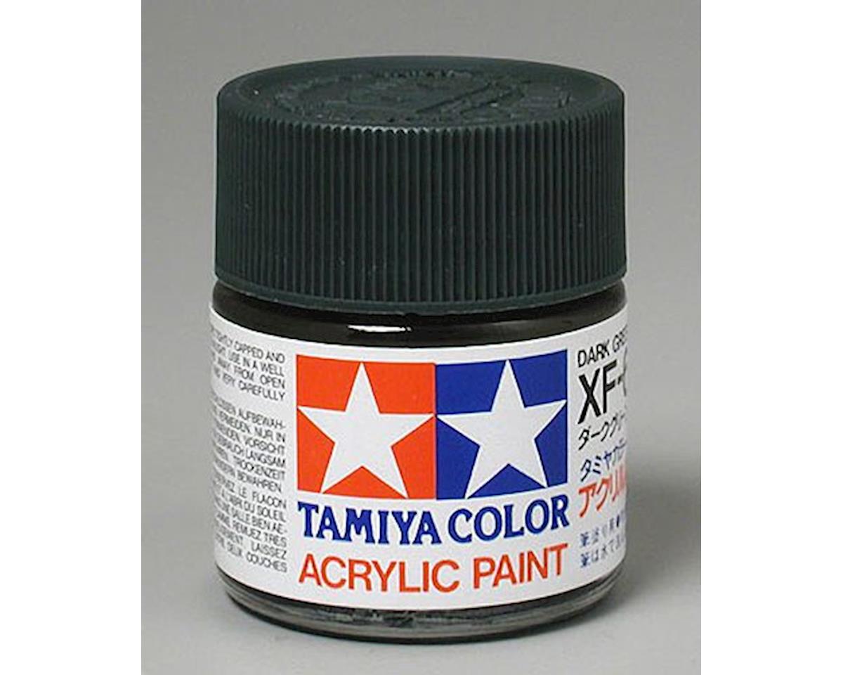 Tamiya XF-61 Flat Dark Green Acrylic Paint (23ml) (TAM81361)