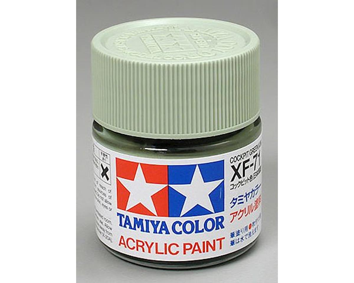 Tamiya Acrylic XF71 Cockpit Green Acrylic Paint (23ml) (TAM81371)