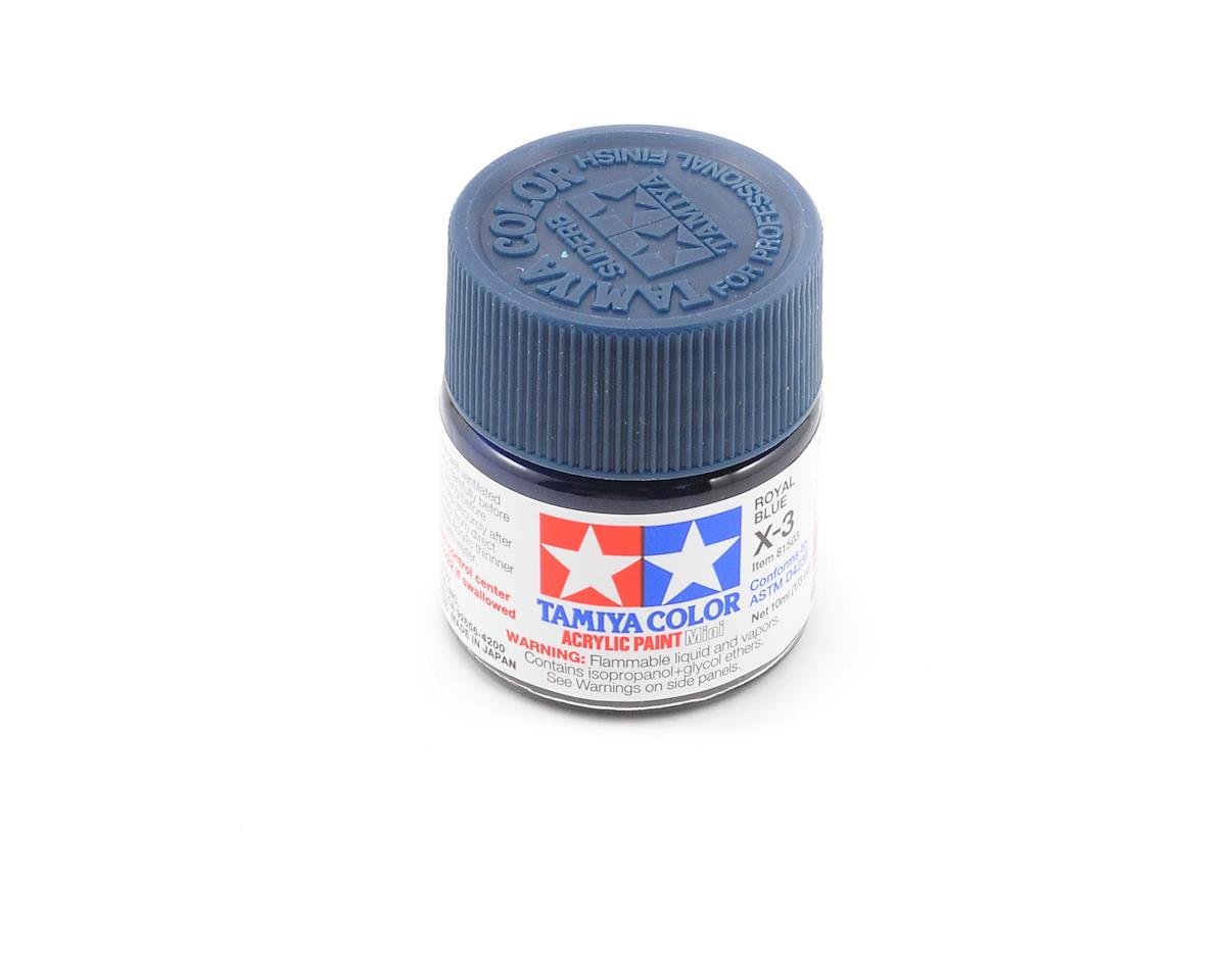 Tamiya X-3 Royal Blue Acrylic Paint (10ml) (TAM81503)