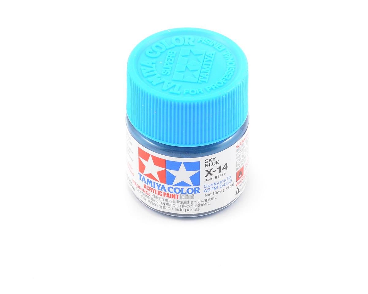 Tamiya X-14 Sky Blue Acrylic Paint (10ml) (TAM81514)