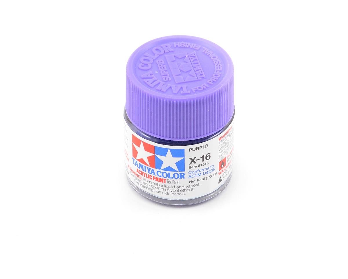 Tamiya X-16 Purple Acrylic Paint (10ml) (TAM81516)