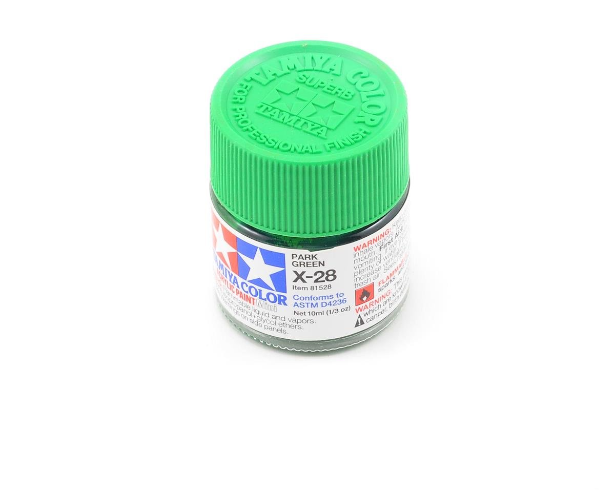 Tamiya X-28 Park Green Acrylic Paint (10ml) (TAM81528)