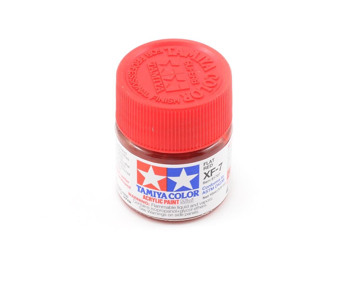 Tamiya XF-7 Flat Red Acrylic Paint (10ml) (TAM81707)
