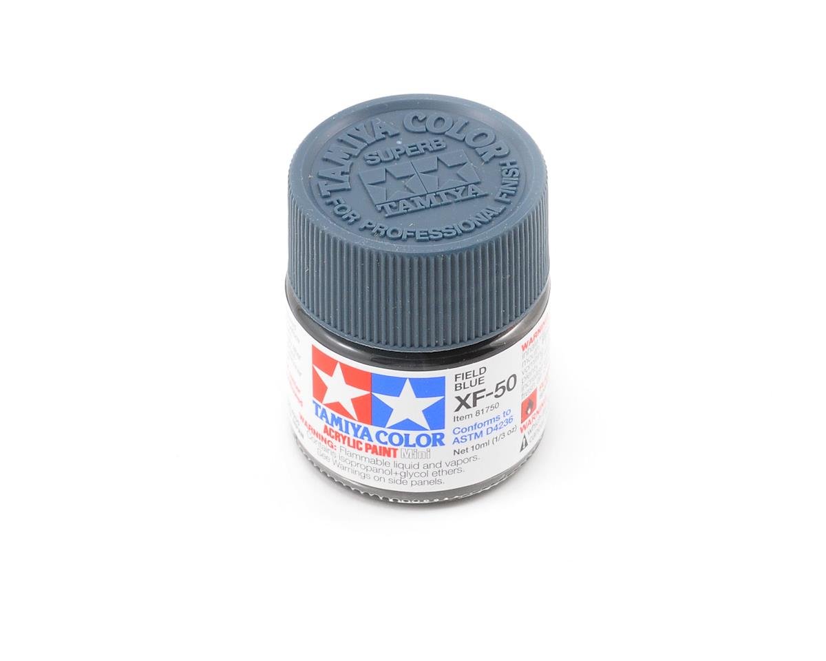 Tamiya XF-50 Flat Field Blue Acrylic Paint (10ml) (TAM81750)