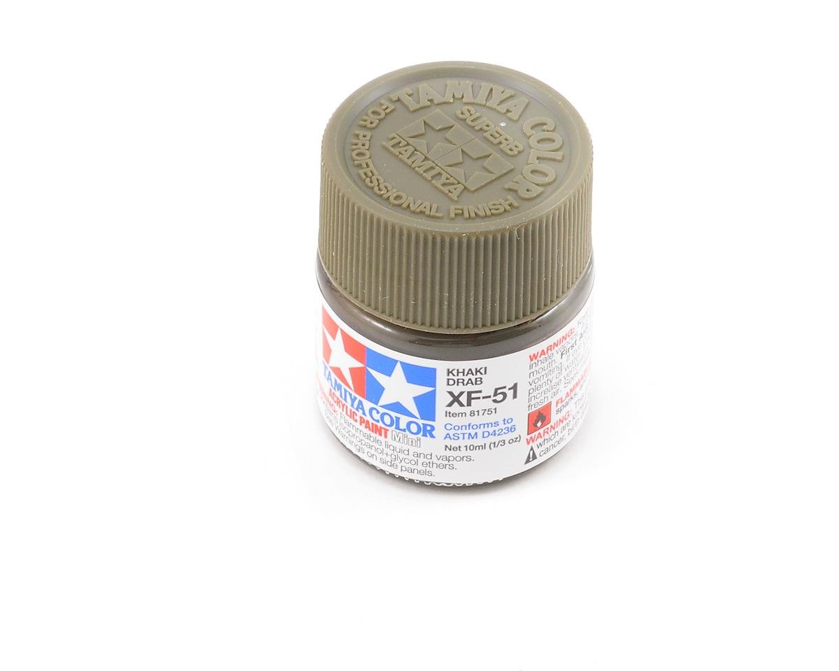 Tamiya XF-51 Flat Khaki Drab Acrylic Paint (10ml) (TAM81751)