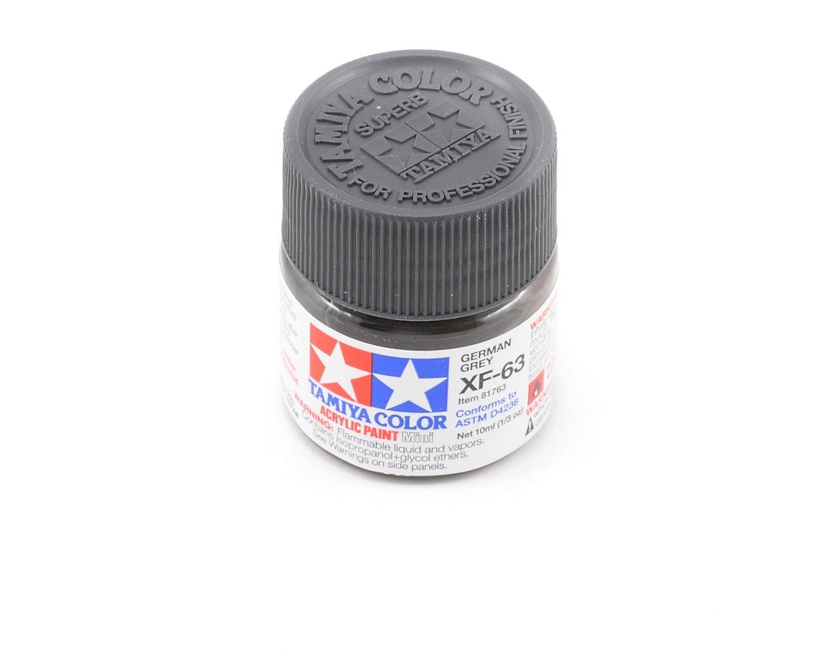 Tamiya XF-63 Flat German Grey Acrylic Paint (10ml) (TAM81763)