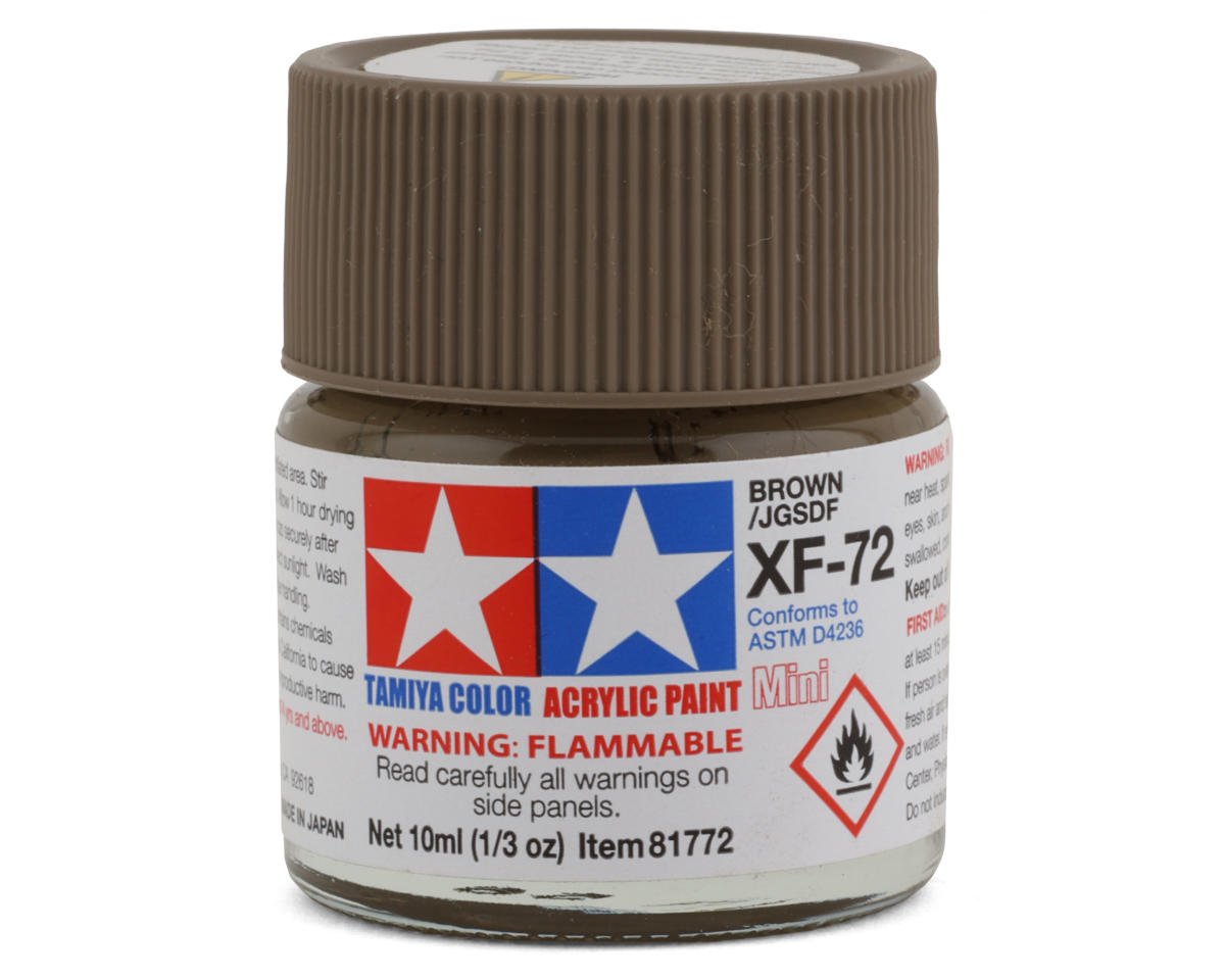 Tamiya XF-72 Flat Brown Acrylic Paint (10ml) (TAM81772)