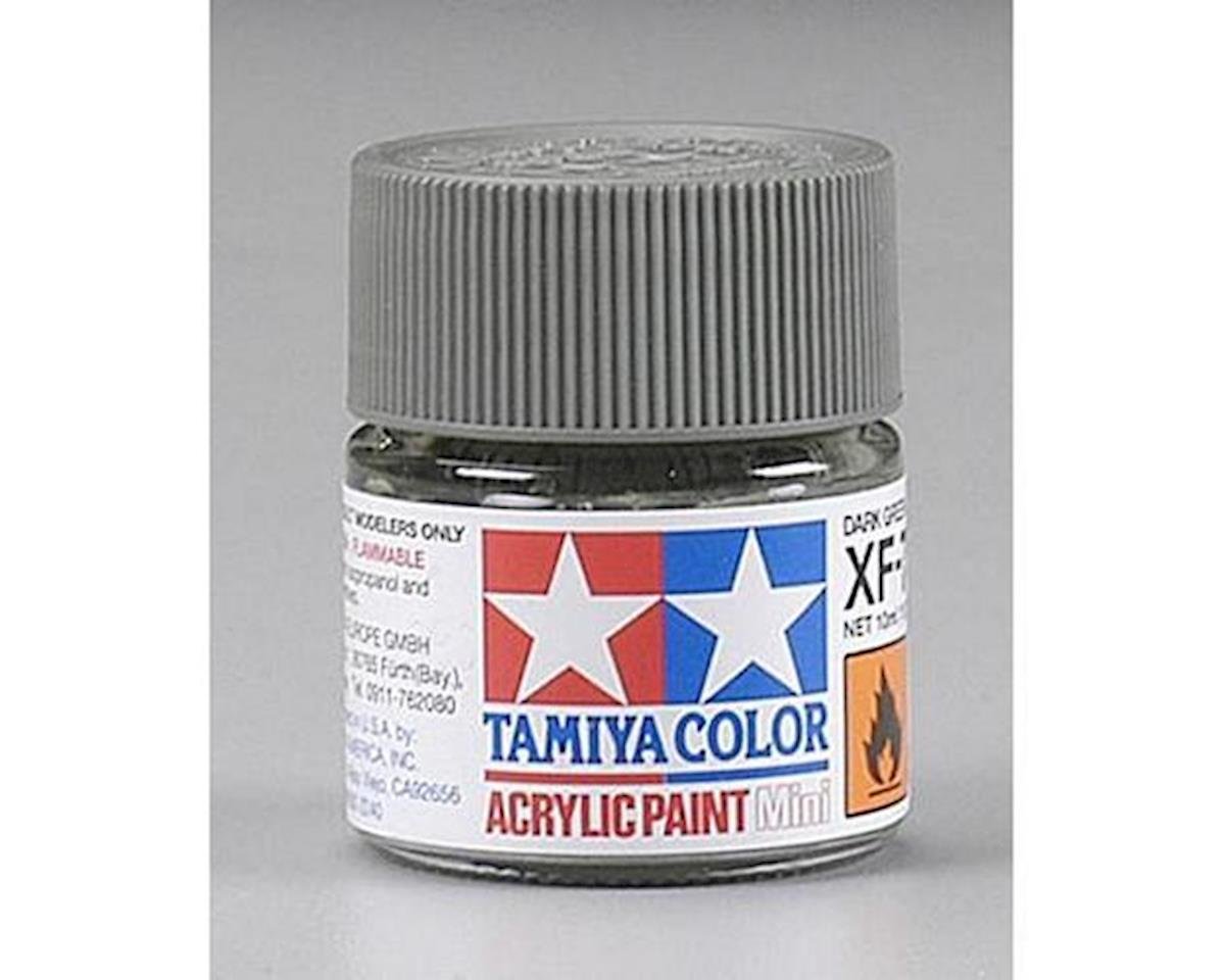 Tamiya XF-73 Flat Dark Green Acrylic Paint (10ml) (TAM81773)