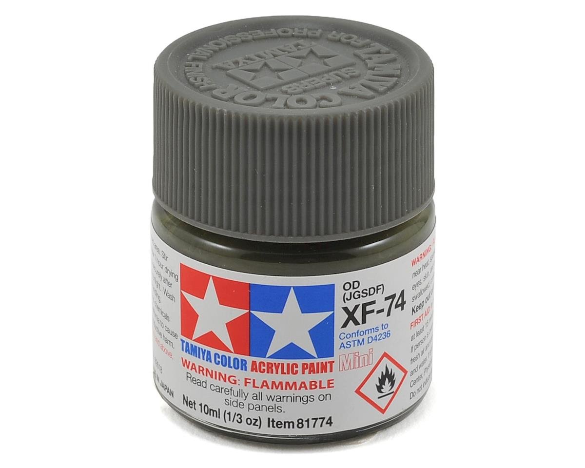 Tamiya XF-74 Flat Olive Drab Acrylic Paint (10ml) (TAM81774)