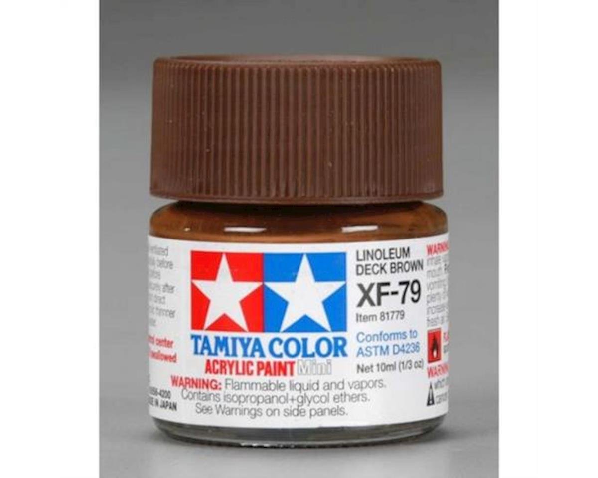 Tamiya XF-79 Flat Deck Brown Acrylic Paint (10ml) (TAM81779)