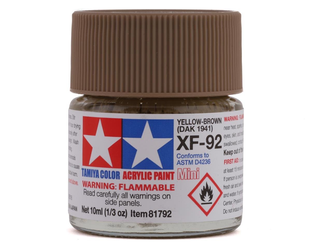 Tamiya XF-92 Yellow-Brown DAK 1941 Acrylic Paint (10ml) (TAM81792)