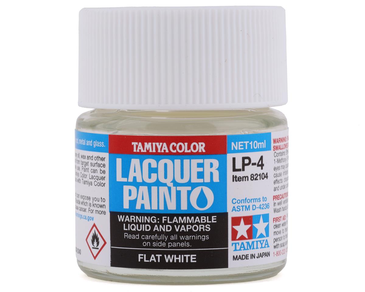 Tamiya LP-4 Flat White Lacquer Paint (10ml) (TAM82104)