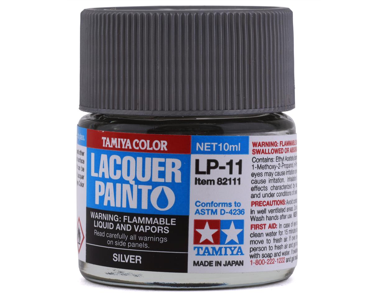 Tamiya LP-11 Silver Lacquer Paint (10ml) (TAM82111)
