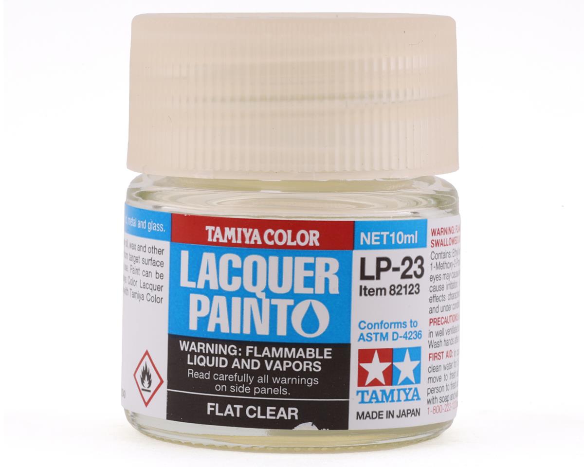 Tamiya LP-23 Flat Clear Lacquer Paint (10ml) (TAM82123)