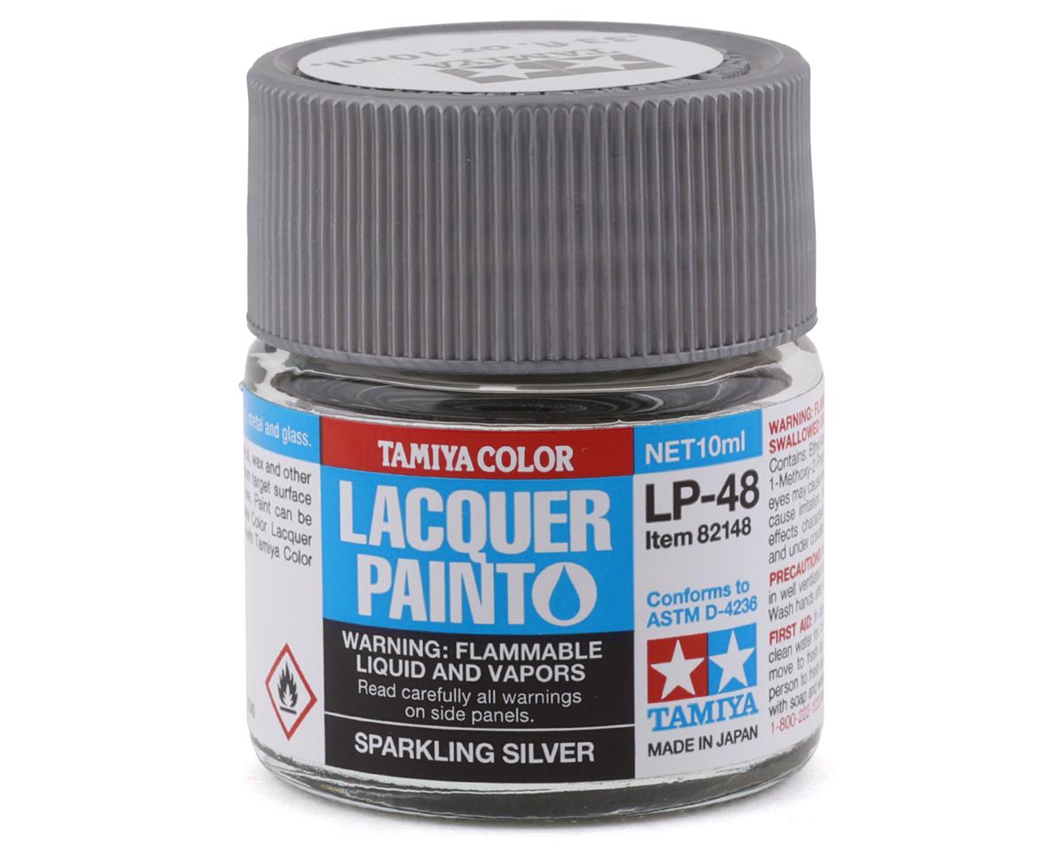 Tamiya LP-48 Sparkling Silver Lacquer Paint (10ml) (TAM82148)