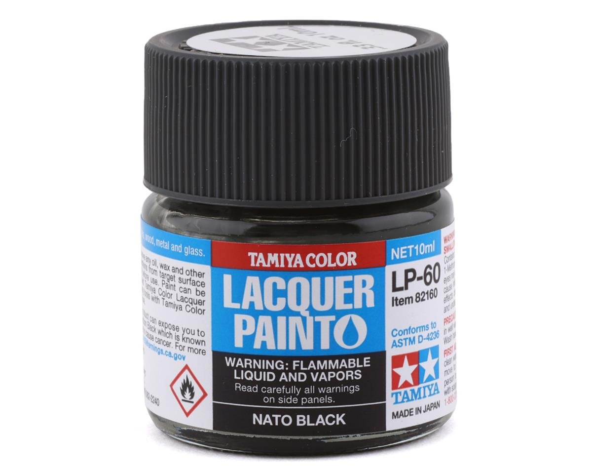 Tamiya LP-60 NATO Black Lacquer Paint (10ml) (TAM82160)