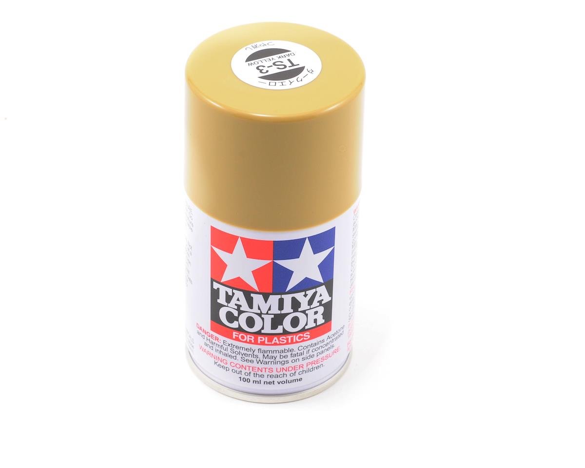 Tamiya TS-3 Dark Yellow Lacquer Spray Paint (100ml) (TAM85003)