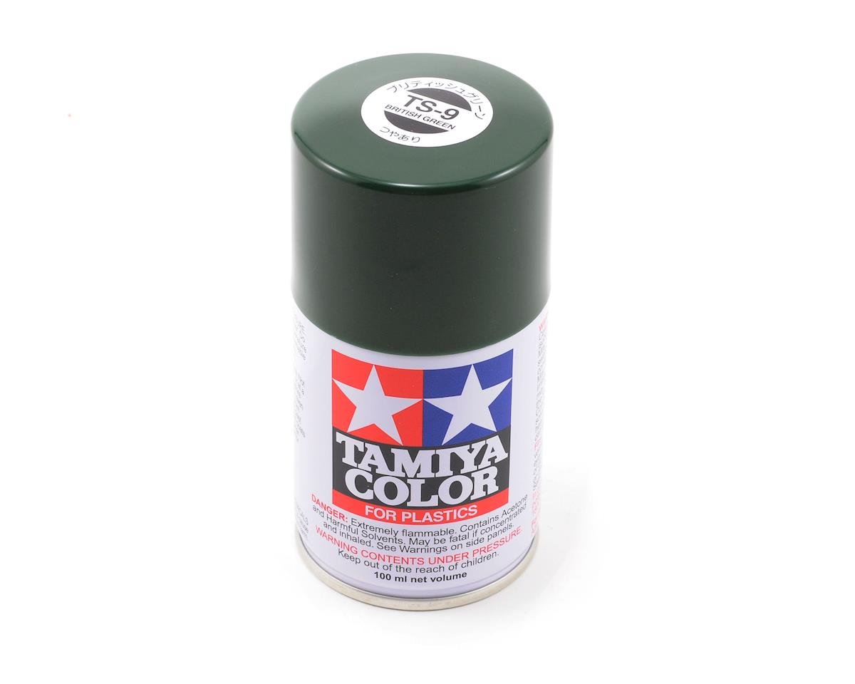 Tamiya TS-9 British Green Lacquer Spray Paint (100ml) (TAM85009)