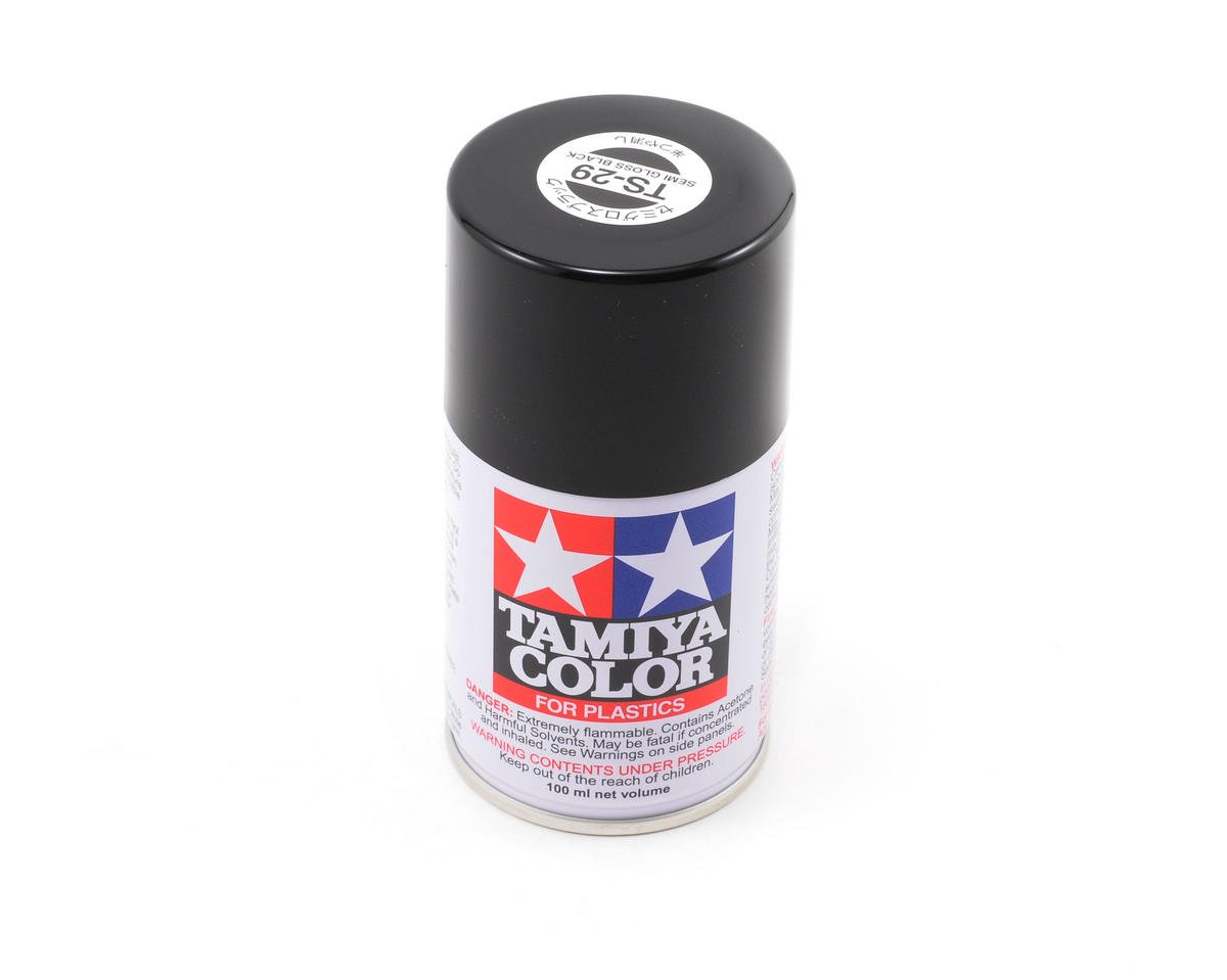 Tamiya TS-29 Semi-Gloss Black Lacquer Spray Paint (100ml) (TAM85029)