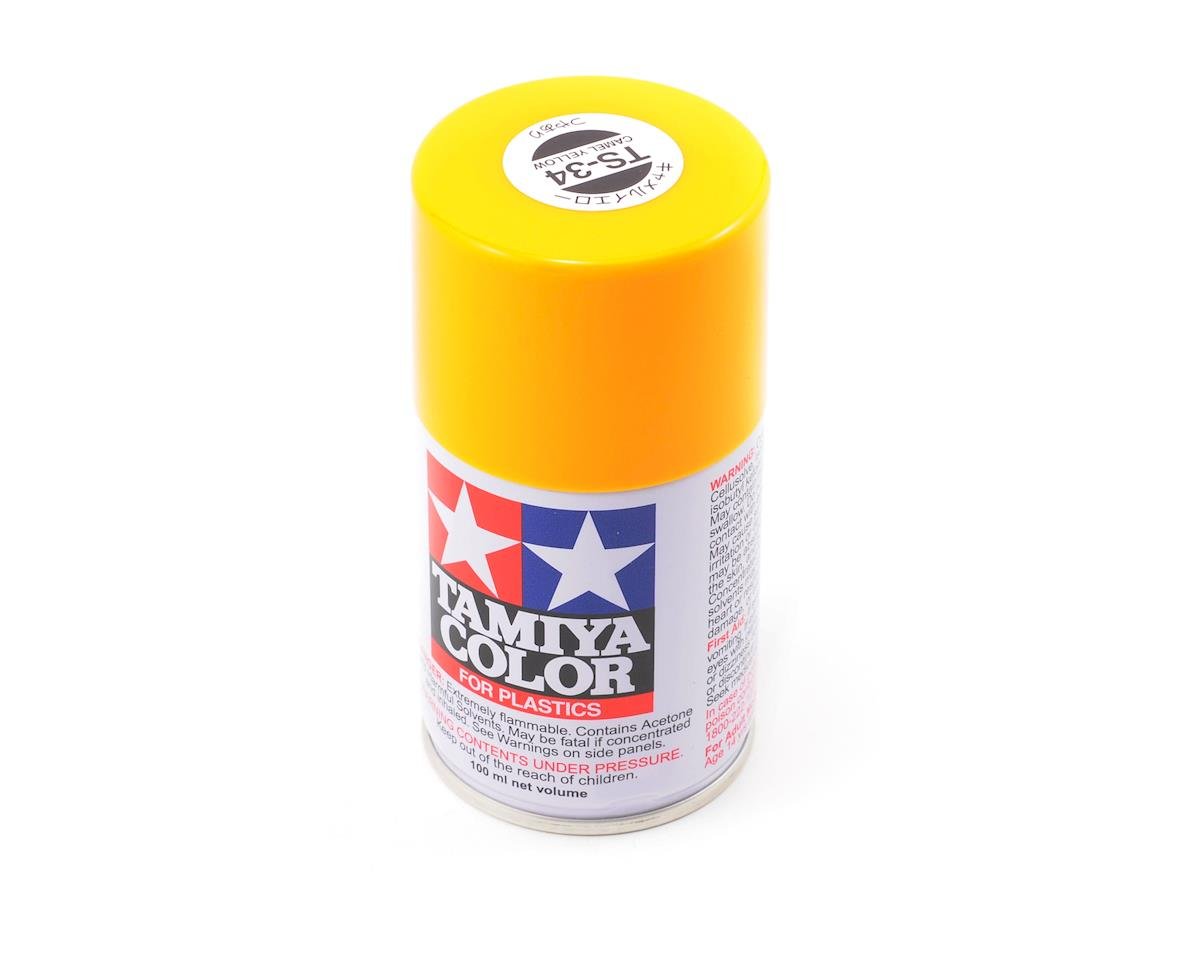 Tamiya TS-34 Camel Yellow Lacquer Spray Paint (100ml) (TAM85034)