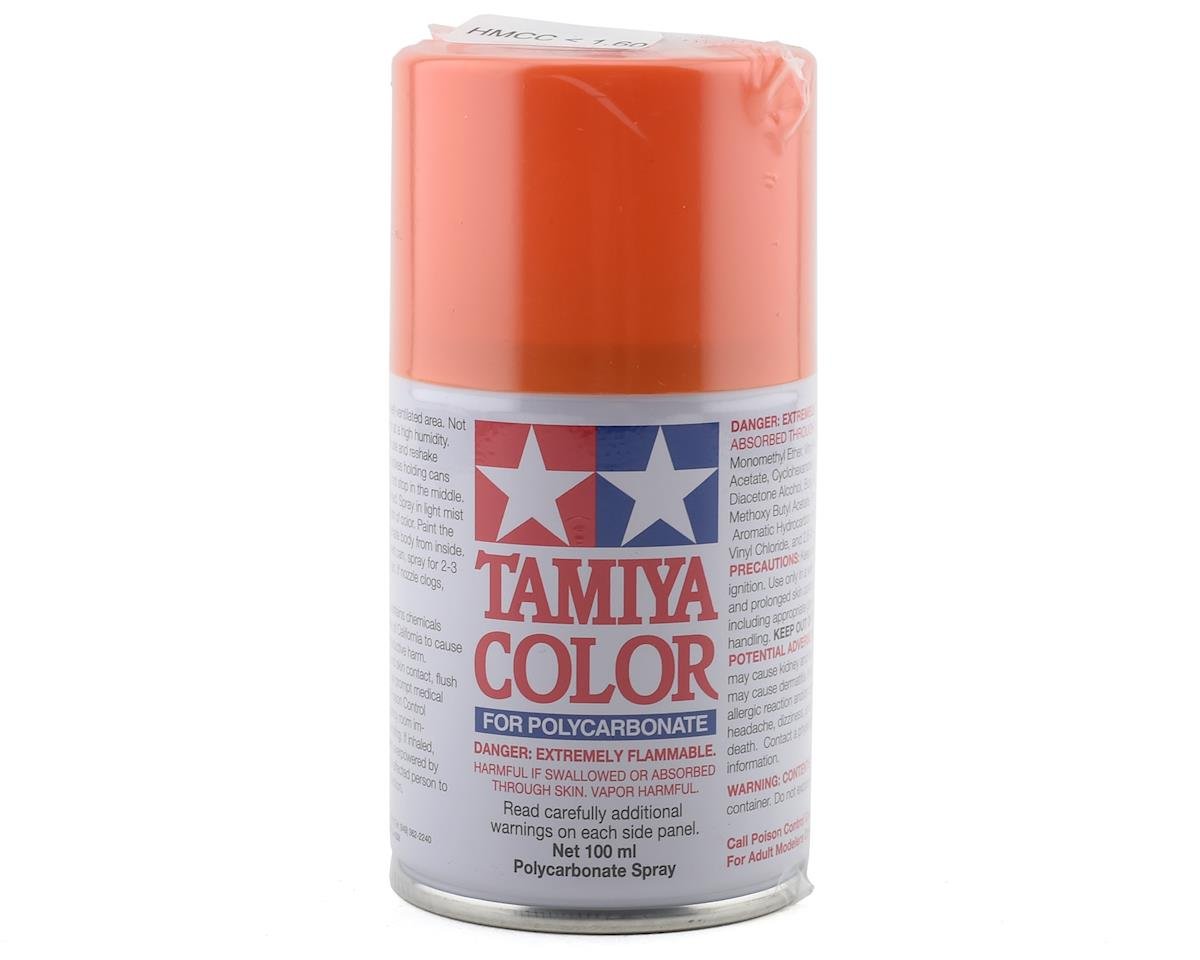 Tamiya PS-62 Pure Orange Lexan Spray Paint (100ml) (TAM86062)