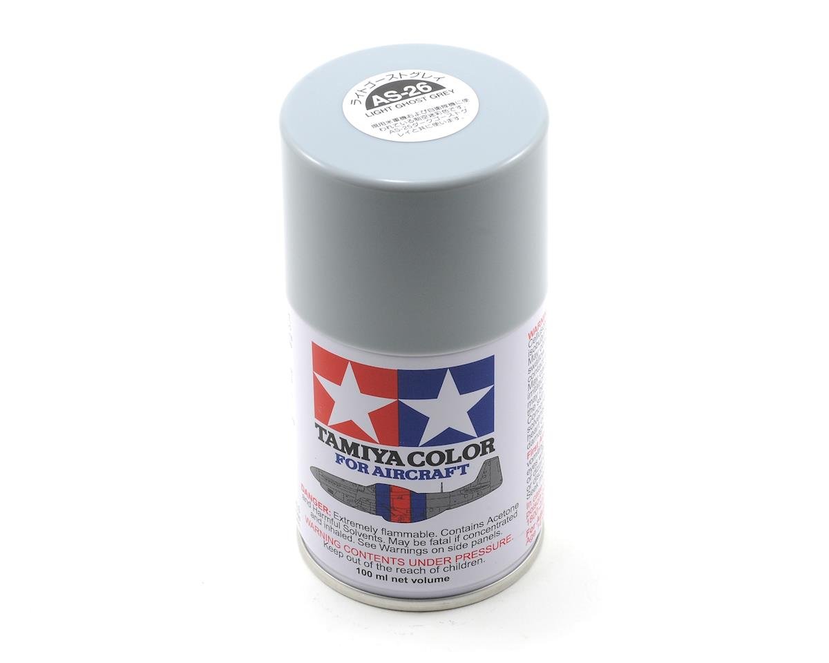 Tamiya AS-26 Light Ghost Grey Aircraft Lacquer Spray Paint (100ml) (TAM86526)