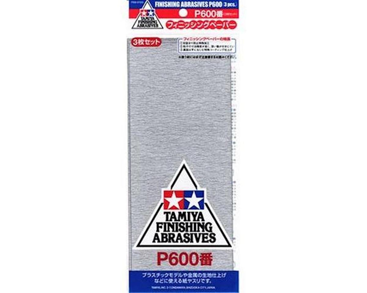 Tamiya Finishing Abrasives, P600 (3) (TAM87055)