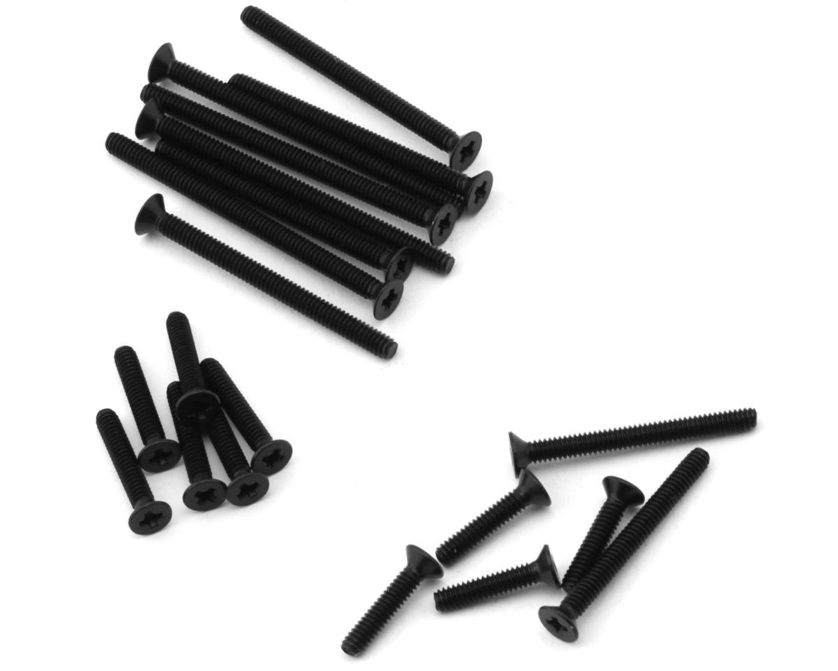 Tamiya JR Stainless Steel Countersunk Screw Set (Black) (TAM95415)