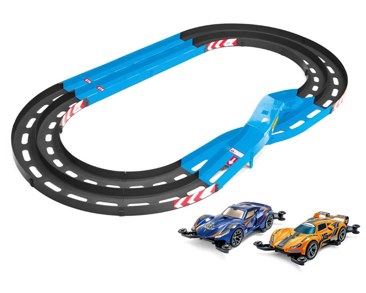 Tamiya Mini 4WD JR Oval Circuit w/JR Chevalier & JR Estoura Mini 4WD Kits (TAM95656)