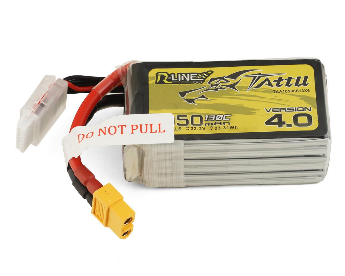 Tattu "R-Line 4.0" 6s LiPo Battery 130C (22.2V/1050mAh) (TAT-TAA10506S13X6)