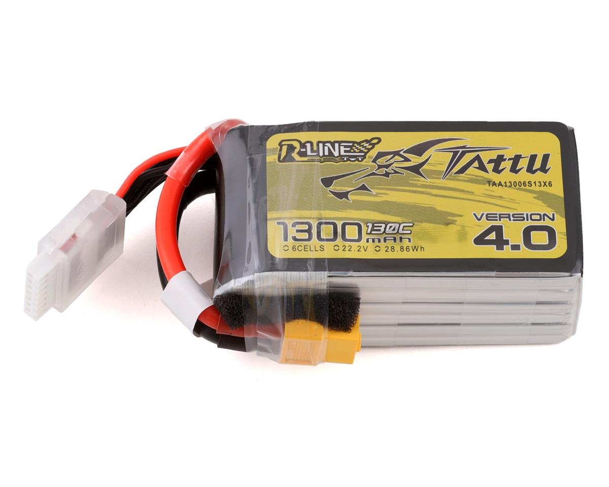 Tattu "R-Line 4.0" 6s LiPo Battery Pack 130C (22.2V/1300mAh) (TAT13006S13X6)