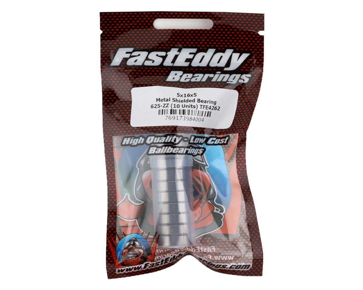 FastEddy 5x16x5mm Metal Shielded Bearings (10) (TFE4262)