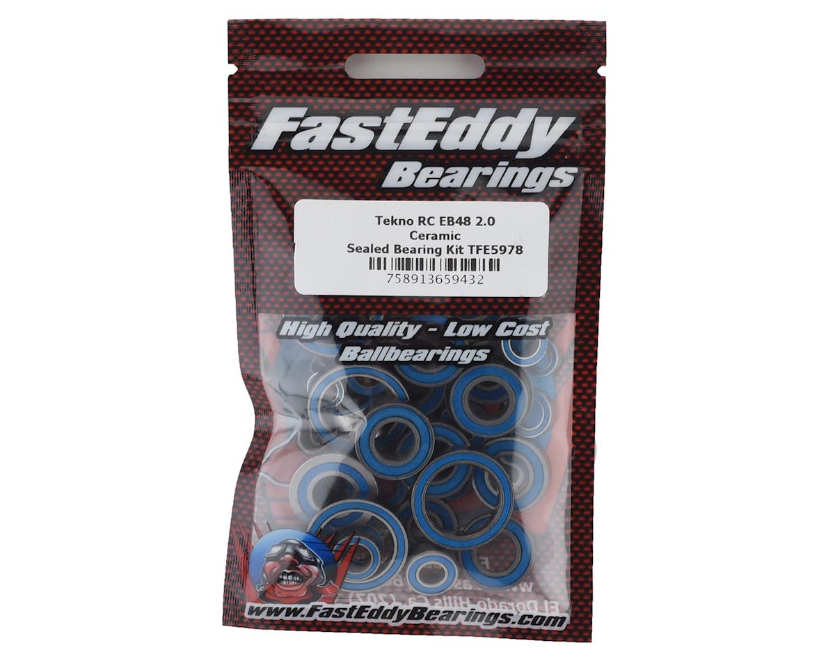 FastEddy Tekno RC EB48 2.0 Ceramic Sealed Bearing Kit (TFE5978)
