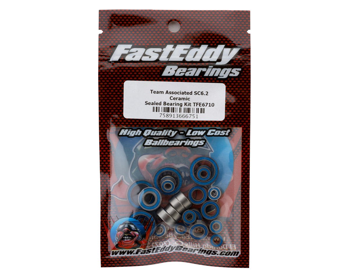 FastEddy Team Associated RC10 SC6.2 Ceramic Sealed Bearing Kit (TFE6710)