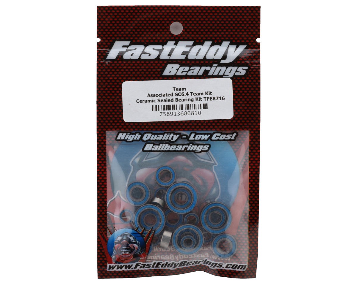 FastEddy Team Associated SC6.4 Team Kit Ceramic Bearing Kit (TFE8716)